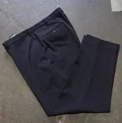 スマートアンクルパンツダークネイビー ストライプ スラックス　XXL