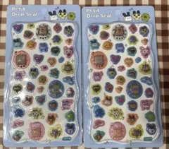 硬いシール　3Dシール　たまごっち立体シール 即日発送 2枚セット