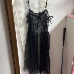 niko and... ブラックキャミワンピース F