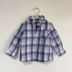 BeBe 長袖シャツ 100cm チェック柄