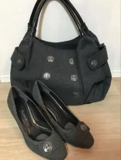 【お値引き】DIANAグレーパンプス（バックプレゼント）