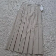 新品未使用　スナイデル プリーツスカート ロング ベージュ サイズ1 M　合皮