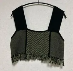 ローリーズファーム　フリンジ　ニットビスチェ　ベスト