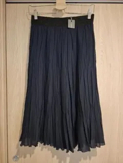 LAURA ASHLEY ネイビー プリーツスカート サイズ13号