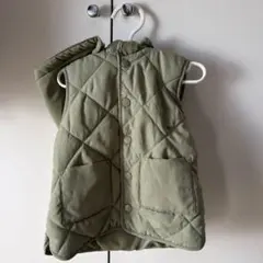H&M キルティングフード付きベビーベスト 90cm