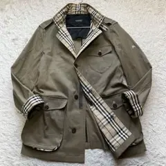 【極美品】バーバリーブラックレーベル ノバチェック ブルゾン カーキ M