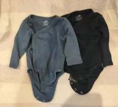 H&M オーガニックコットン ロンパース 2枚セット