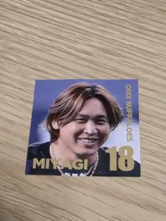 #18 宮城大弥 選手　ステッカー　飲食購入特典　オリックスバファローズ