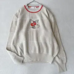 LEONARD レオナール ニット ブランドロゴ刺繍 ジュエリー　ベージュ Mのサムネイル