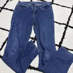 GU ダークブルーストレートジーンズ S