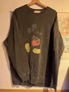 ミッキーマウス プリント スウェット