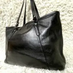 SEEKER シーカー レザー トートバッグ 肩掛け A4 ブラック