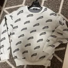 秋冬sloppy ロゴプリントニット