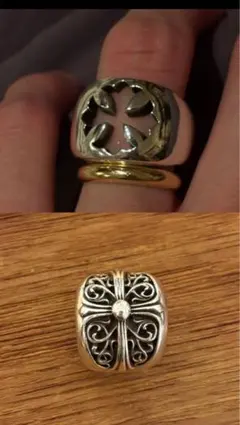 インボイス原本付き】CHROME HEARTS キーパーリング＆ダガーリング