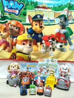 パウ・パトロール☆ベーシックビークル＆絵本＆ぬいぐるみ＆ブランケット