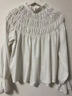 【BEAMS HEART】 シャツブラウス　ホワイト