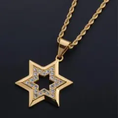 定番　数量限定　ネックレス　六芒星　スター　韓国　ファッション　星　男女