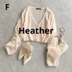 n1026【Heather】シアーニットカーディガン ショート丈のサムネイル