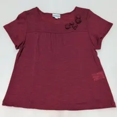 ホコモモラ★お花付き！ニットカットソー★40