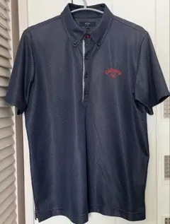 Callaway L メンズ　半袖　紺色　ネイビー　ポロシャツ　ゴルフウェア