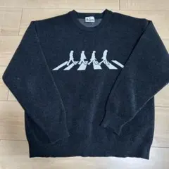 GLOBALWORK 黒ニット　ビートルズ