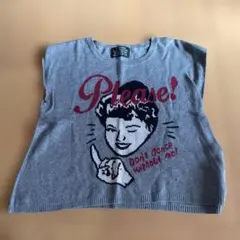 SLY グレー ニットトップス 特別版