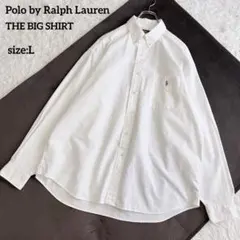ポロバイラルフローレン THE BIG SHIRT ボタンダウン 現行 白 Lのサムネイル