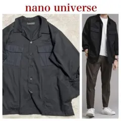 美品 nano universe ミリタリー シャツ R-7251