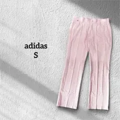 訳あり　adidas アディダス　ストライプ　ゴルフパンツ　ピンク　ストレッチ