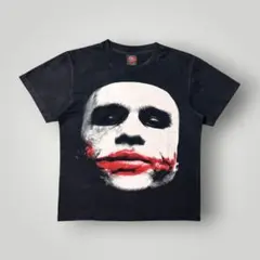 SLICK JOKERプリントTシャツ フェード加工 黒 未使用タグ付 サイズ3 SLICK JOKERプリントTシャツ フェード加工 黒 未使用タグ付 サイズ3