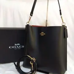 COACH モリー バケット バッグ ショルダーバッグ レザー