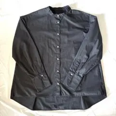 【美品】OPAQUE.CLIP スタンドカラーシャツ黒