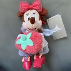 Disney ミニー　苺　ぬいぐるみキーチェーン