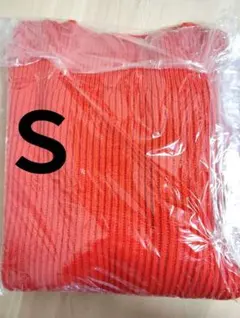 新品 UNIQLO リブクルーネックセーター JW ANDERSON オレンジＳ