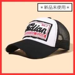 ☆メッシュ　キャップ　ストリート　アメカジ　ダメージ　ヴィンテージ　古着　黒