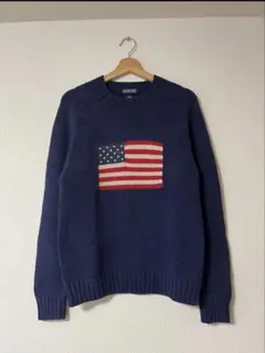 専用 LANDS’ END 星条旗 knit sweaterのサムネイル