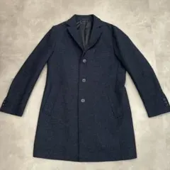 【UNITED ARROWS 】ネイビー　チェスターコート メンズ　L
