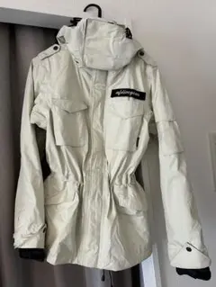 アイボリー フード付きジャケット ウェア(女性用)