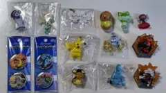 ポケモングッズ ガチャガチャ、缶バッジ、ミニフィギュアなど