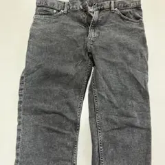 グレー ストレートデニムパンツ