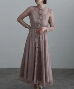 epic day レースワンピース 結婚式ドレス 低身長 オケージョンドレス M