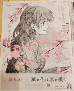 薫る花は凛と咲く 朝日新聞 #26 京都府 枝垂桜 和栗薫子 ⑦残り少い