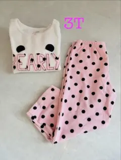carter's カーターズ　フリース　パジャマ　パンダ　水玉　ドット　3t