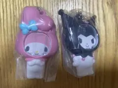サンリオ　顔ハメキーホルダー　マイメロ　クロミ