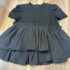 Fit more ブラック 半袖トップス ふんわりのサムネイル
