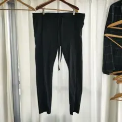 estnationドローコード付き ブラック イージーパンツ