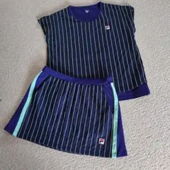FILA テニスウェアセット M ネイビー/グリーン