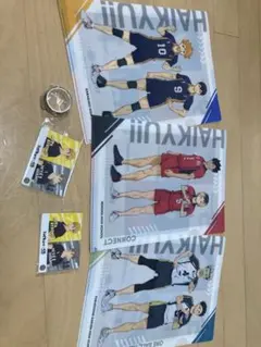 くら寿司　ハイキュー!! クリアファイル、カード、マスキングテープセット