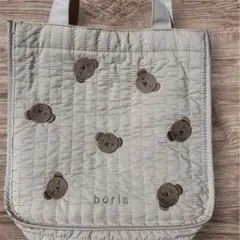 新品　ミッフィー　ボリス　トートバッグ　刺繍入り　キルティング　boris 軽量