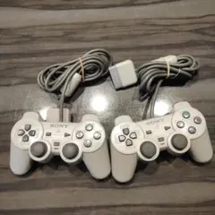 送料無料 PlayStation DUALSHOCK コントローラーグレー 2個